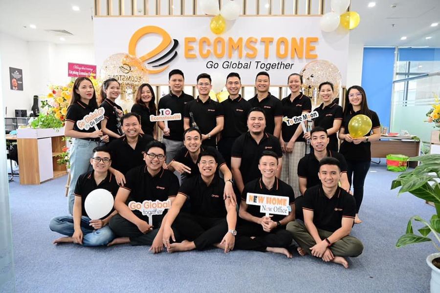 Ecomstone team opening the new office
